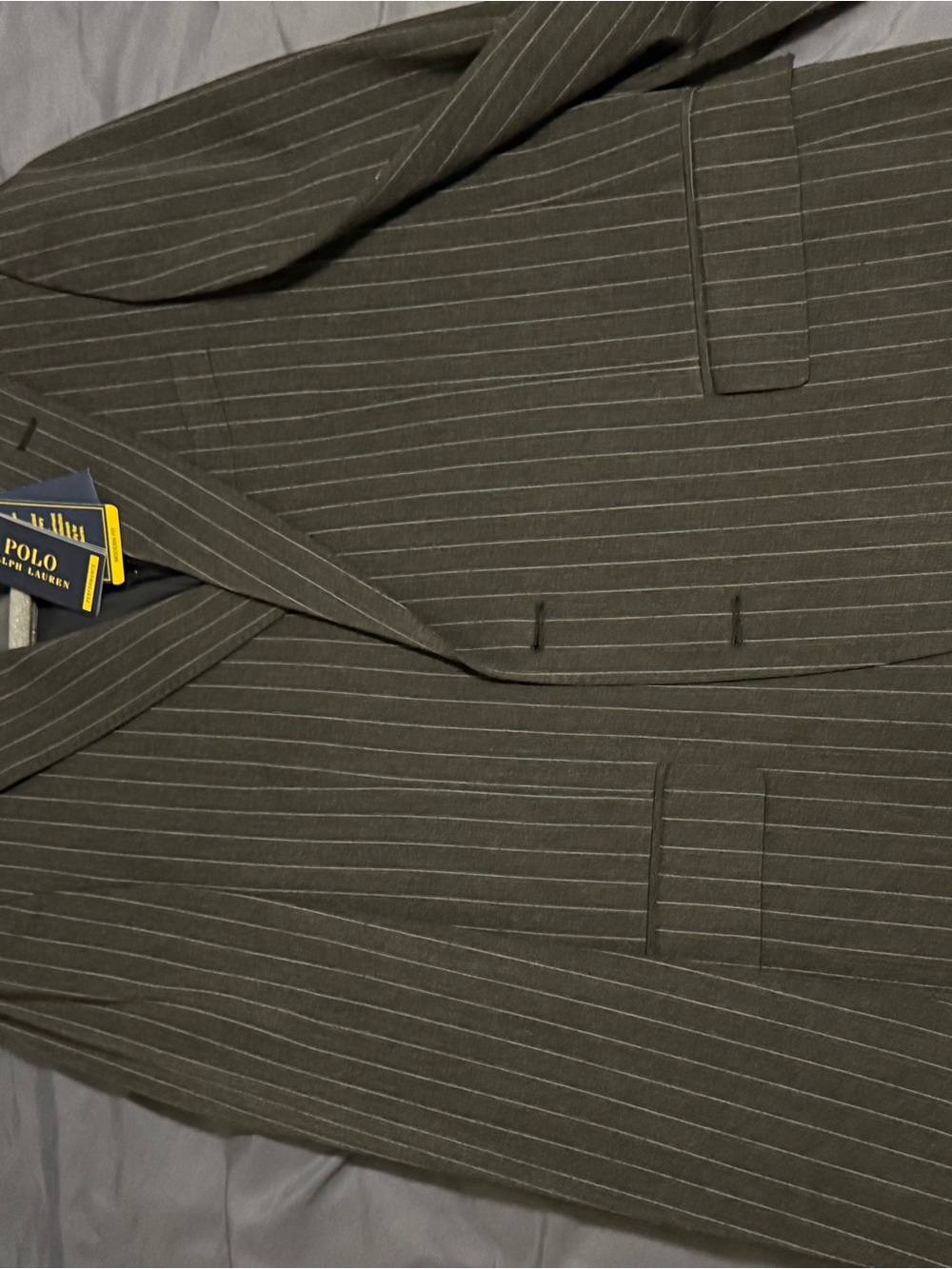 Polo by Ralph Lauren Olive Pinstripe Sport Coat